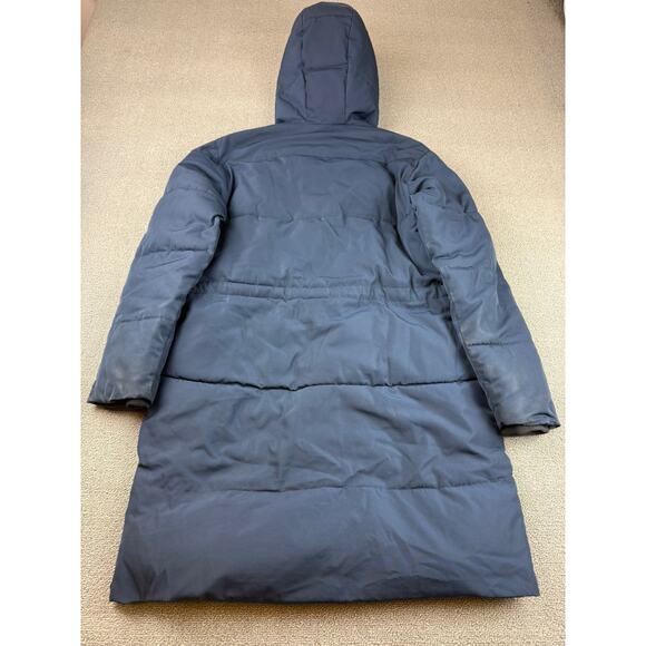 Everlane Women's XS Navy Blue ReNew Long Puffer Jacket - Picture 2 of 16